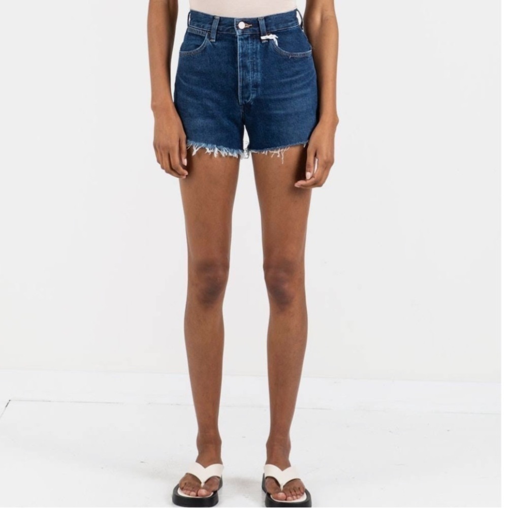 NWT Wrangler High Rise Festival Frayed Denim Shorts - Picture 3 of 10